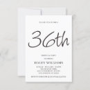 Search for 36th birthday invitations Classic