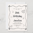 Search for heart birthday invitations Minimal