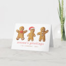 Search for gingerbread man cards Watercolor