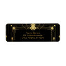 Search for art deco wedding return address labels Chic