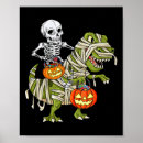Search for dinosaur skeleton posters Halloween