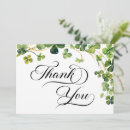 Search for shamrock thank you cards Irish