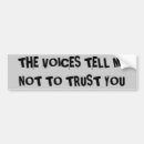 Search for voice bumper stickers Crazy