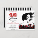 Search for red black and white birthday invitations Elegant