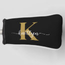 Search for black and gold golf head covers Elegant