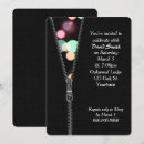 Search for zipper invitations Black