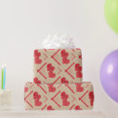 Search for vintage valentines day wrapping paper Red