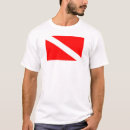 Search for divers flag tshirts Red