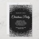 Search for black and silver christmas invitations Modern
