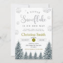 Search for winter wonderland snowflakes invitations Mother to be