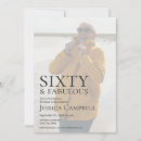 Search for sixty and fabulous birthday invitations 60 year old