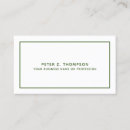 Search for dark green business cards Border