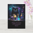 Search for fantasy halloween cards Black cat