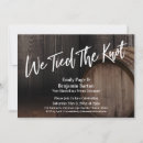 Search for tied the knot invitations Reception only