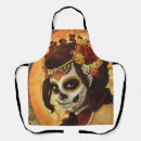 Search for dia de los muertos aprons Skull