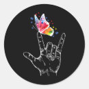 Search for i love you sign language stickers Autism awareness