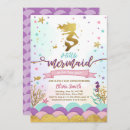 Search for mermaid baby girl shower invitations Under the sea
