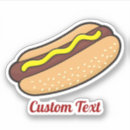 Search for hot dog with mustard stickers Sausage