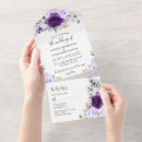 Search for lilac and silver wedding invitations Purple