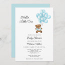 Search for blue balloon invitations Baby