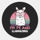 Search for 75th birthday celebration stickers For her