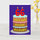Search for 66th birthday cards 66 years old