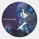 Search for day of the dead girl stickers Halloween