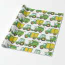 Search for green tractor wrapping paper Green and yellow