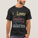 Search for accredited tshirts Lower teacher salaries