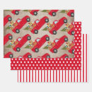 Search for red truck christmas wrapping paper Rustic
