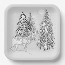 Search for black and white christmas paper plates Snow