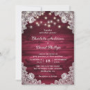 Search for rustic burgundy invitations Lace