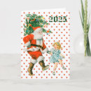 Search for retro santa christmas cards Whimsical
