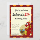 Search for red dragon birthday invitations Cute