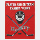 Search for hockey blankets Red