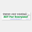 Search for act bumper stickers Green