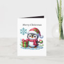 Search for cute penguin christmas cards Merry