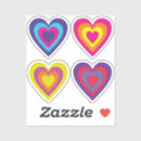 Search for colorful hearts stickers Purple