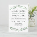 Search for watercolor greenery wedding invitations Leaves