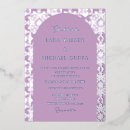Search for lilac and silver wedding invitations Chic