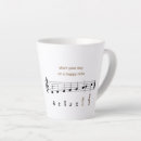 Search for musical notes mugs White