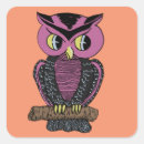 Search for vintage owl stickers Halloween