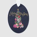 Search for navy blue and silver christmas tree decorations For her
