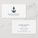 Search for boat business cards Navy blue