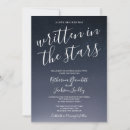 Search for written in the stars wedding invitations Night sky