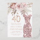 Search for for women 40th birthday invitations Floral