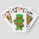 Search for lucky leprechaun playing cards Green