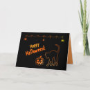 Search for silhouette halloween cards Black cat