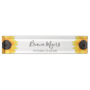Search for sunflower name plates Girly