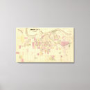 Search for numbers canvas prints Map